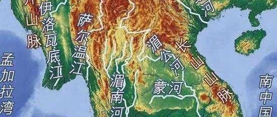 中南半岛上几个国家的地理比较