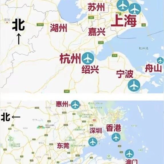 杭州湾和珠江口地理比较