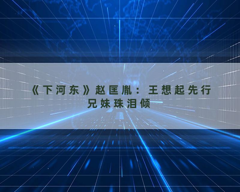 《下河东》赵匡胤：王想起先行兄妹珠泪倾