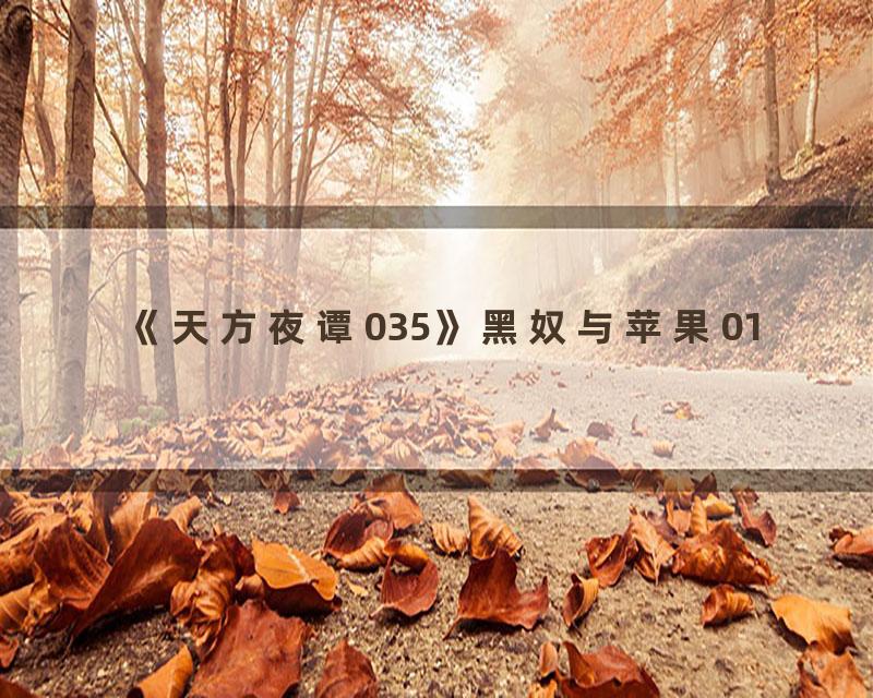 《天方夜谭035》黑奴与苹果01