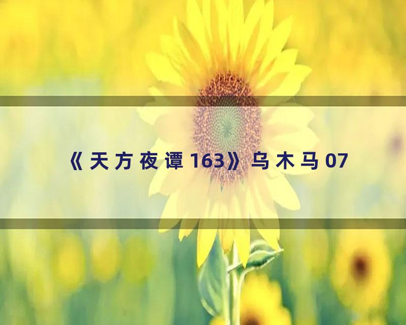 《天方夜谭163》乌木马07