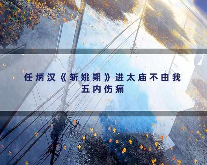 任炳汉《斩姚期》进太庙不由我五内伤痛