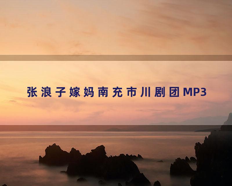 张浪子嫁妈南充市川剧团MP3