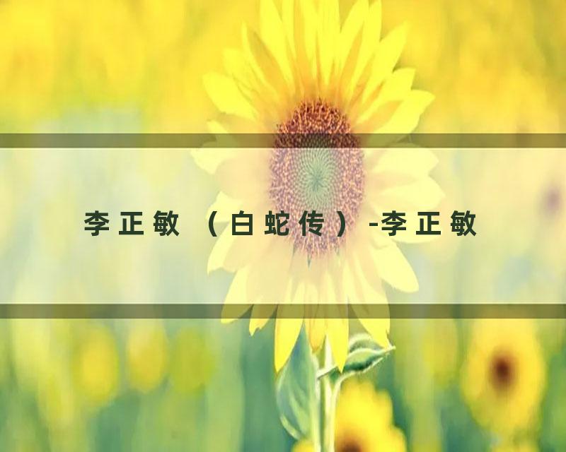 李正敏 （白蛇传）-李正敏