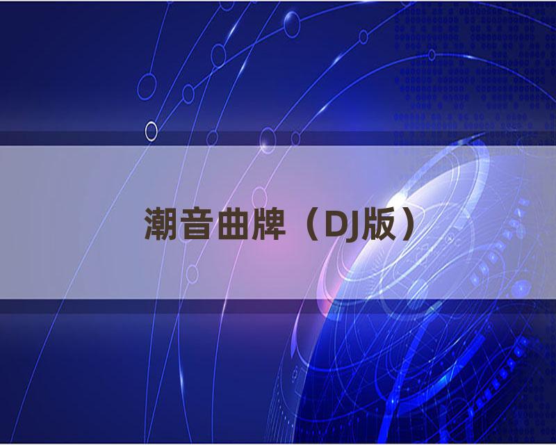 潮音曲牌（DJ版）