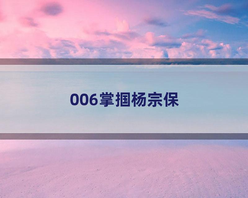 006掌掴杨宗保