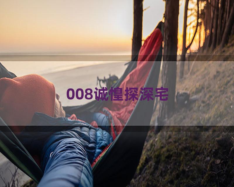 008诚惶探深宅