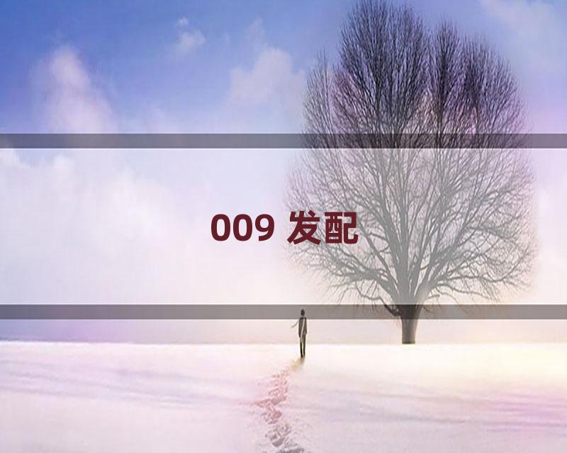 009 发配