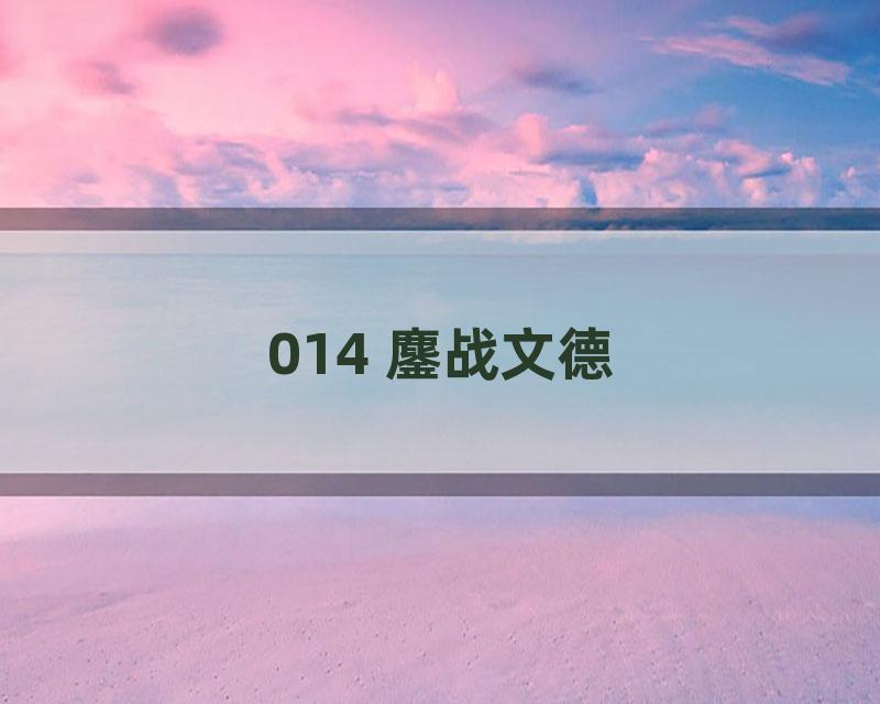 014 鏖战文德