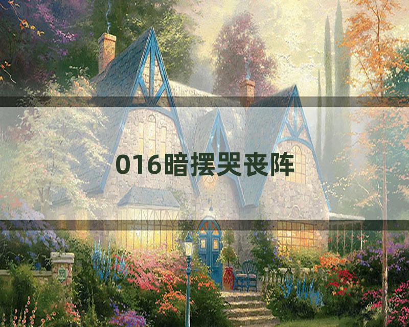 016暗摆哭丧阵