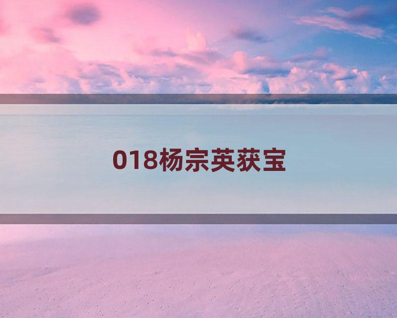 018杨宗英获宝