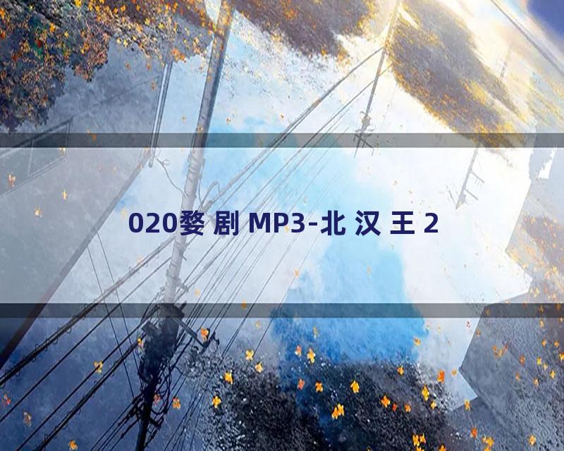 020婺剧MP3-北汉王2