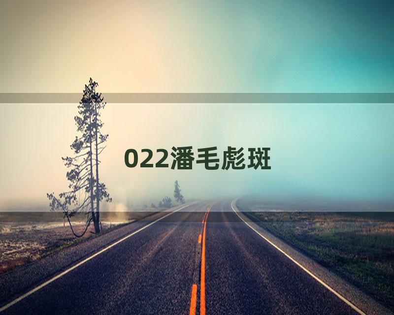 022潘毛彪斑