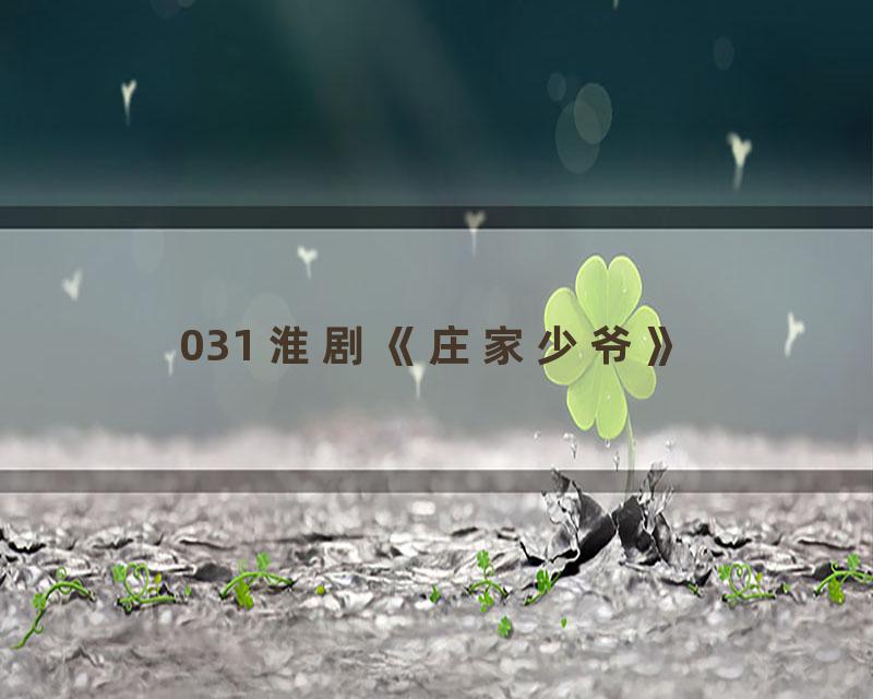 031 淮剧《庄家少爷》