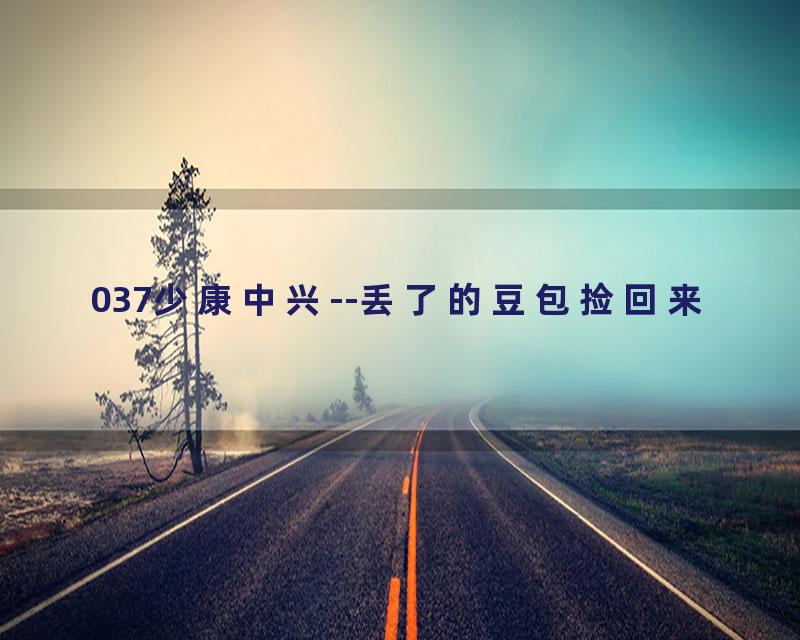 037少康中兴--丢了的豆包捡回来