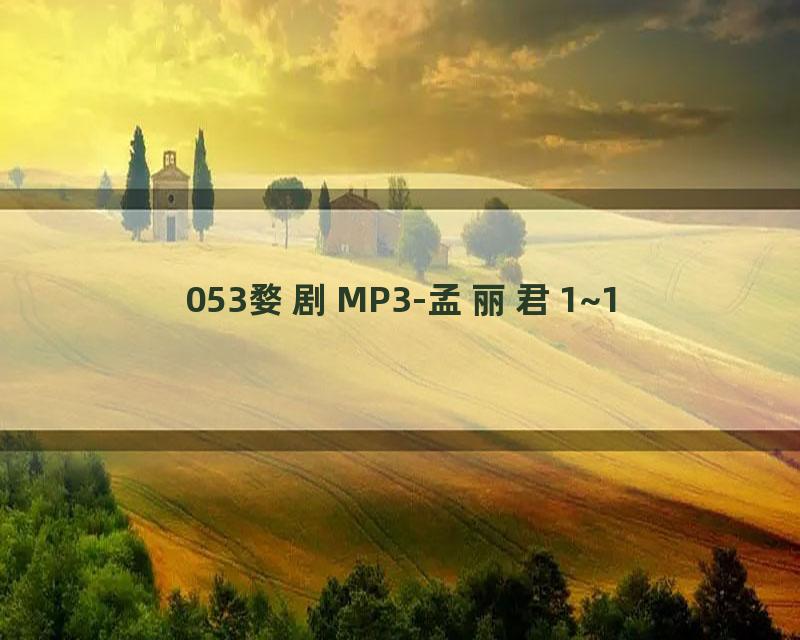 053婺剧MP3-孟丽君1~1