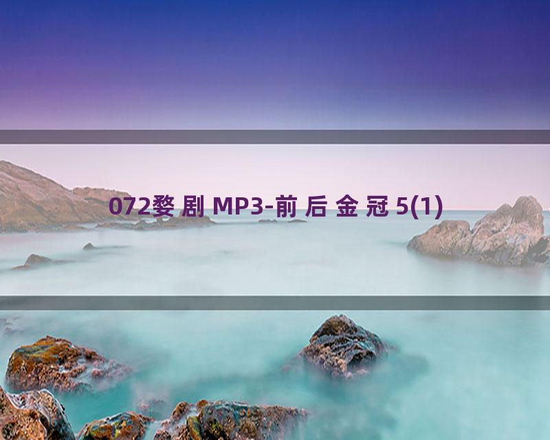 072婺剧MP3-前后金冠5(1)