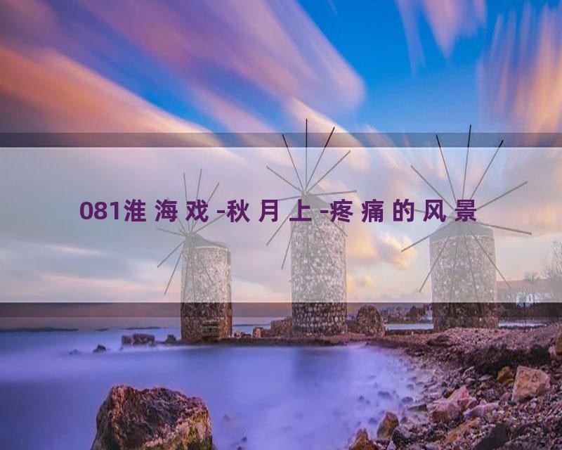 081淮海戏-秋月上-疼痛的风景