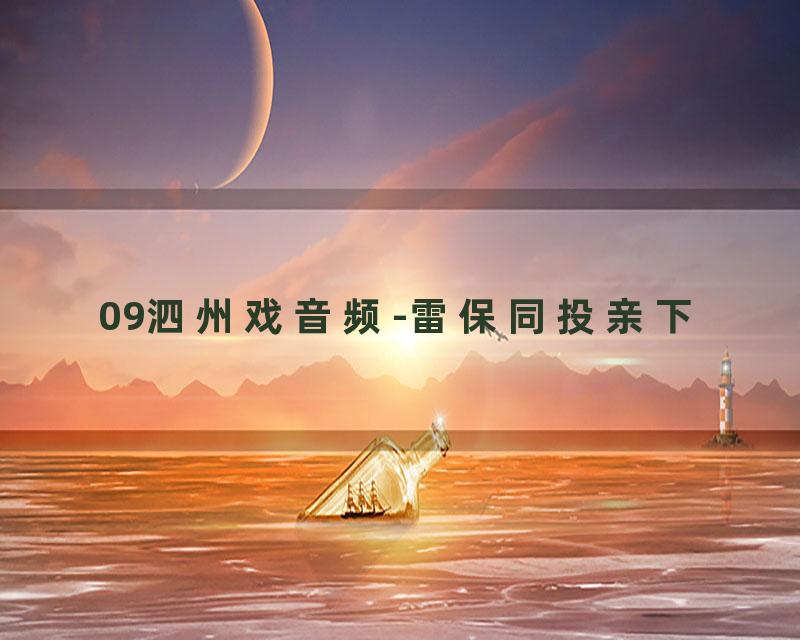 09泗州戏音频-雷保同投亲下