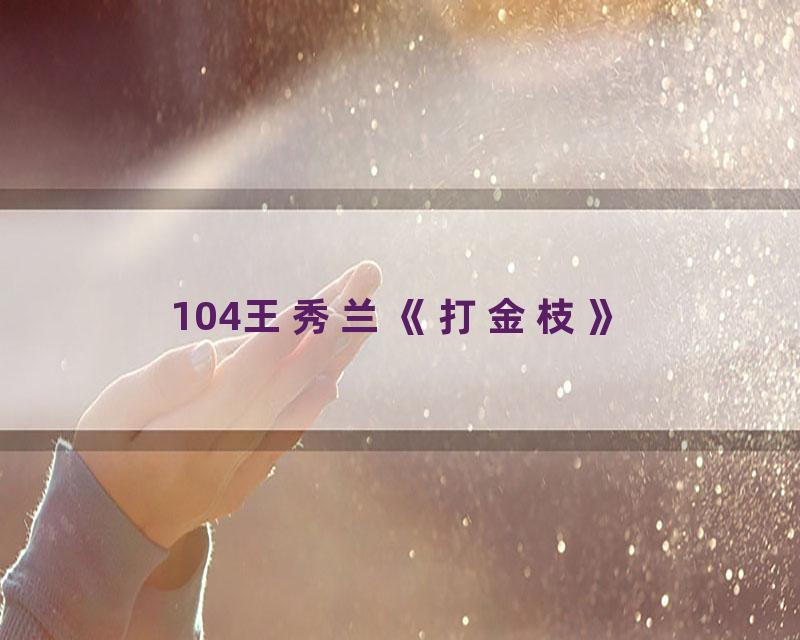 104王秀兰《打金枝》