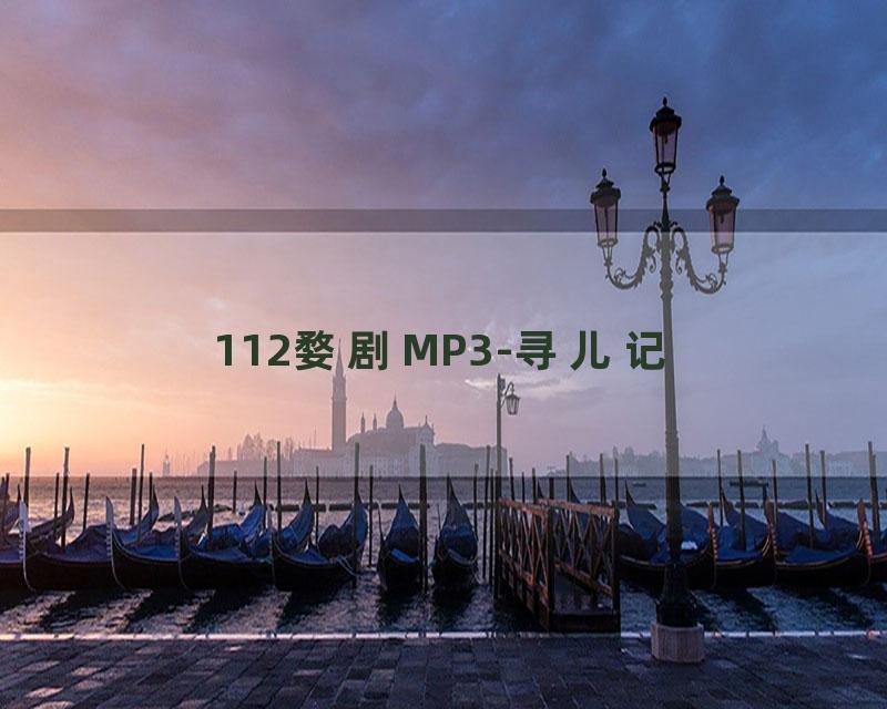 112婺剧MP3-寻儿记