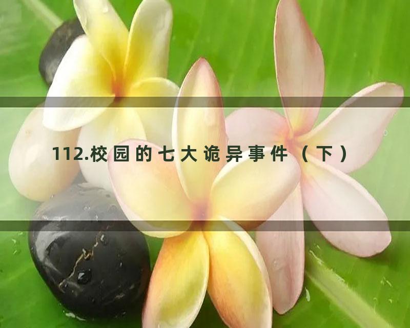 112.校园的七大诡异事件（下）