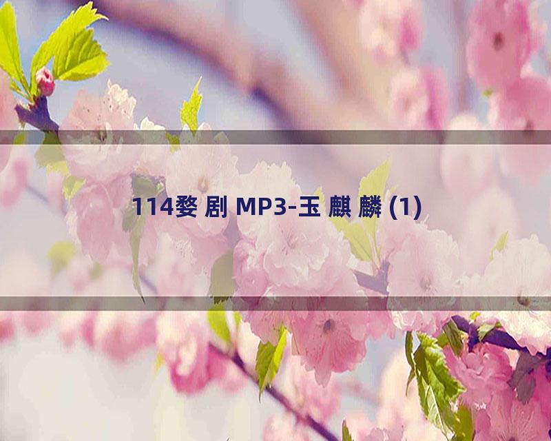 114婺剧MP3-玉麒麟(1)