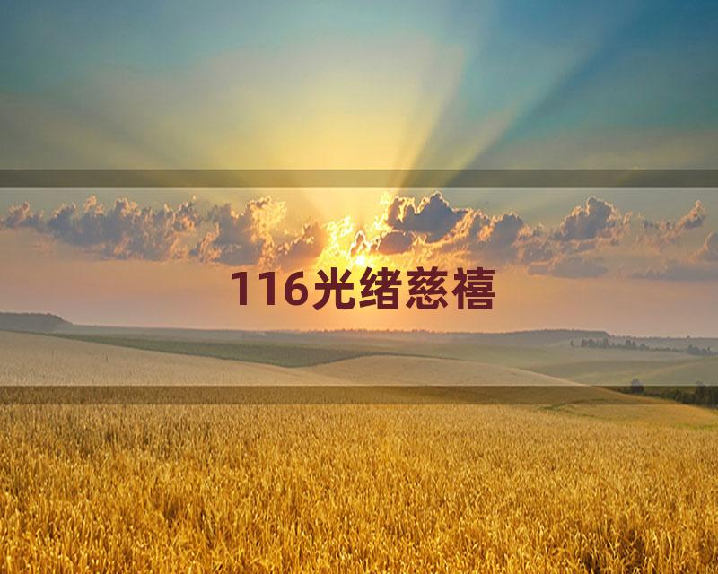 116光绪慈禧