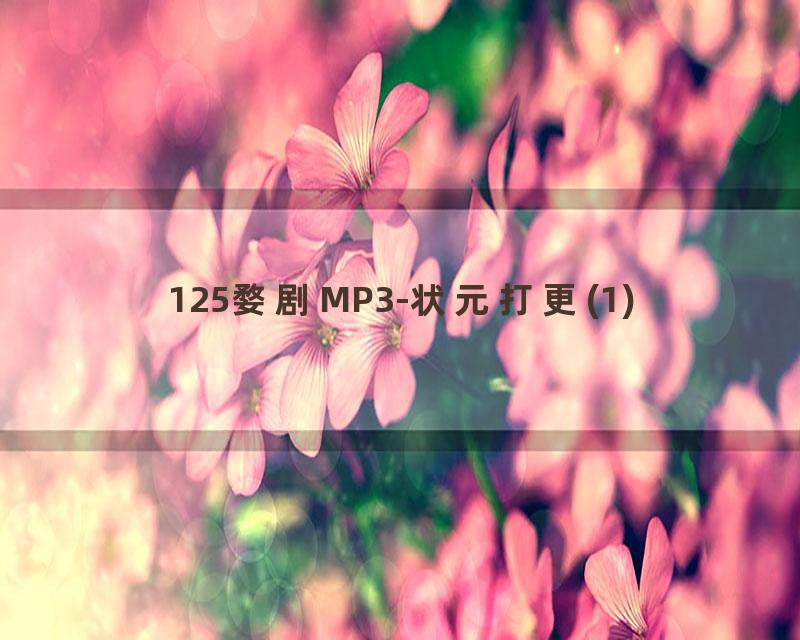 125婺剧MP3-状元打更(1)