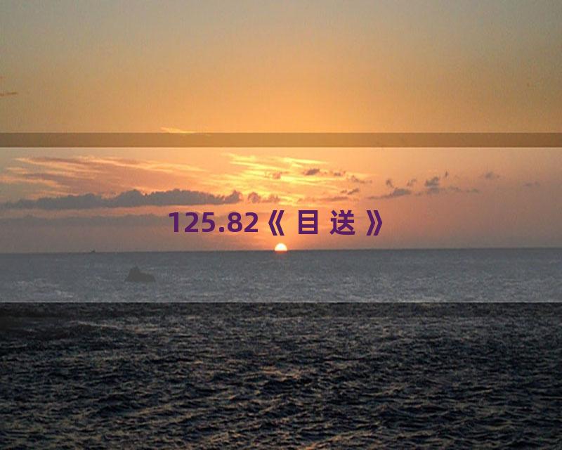 125.82《目送》