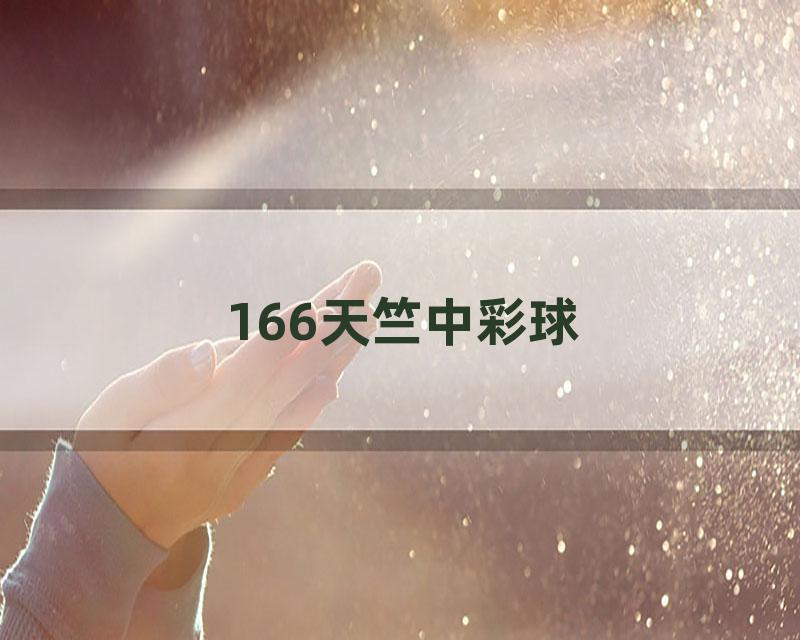 166天竺中彩球