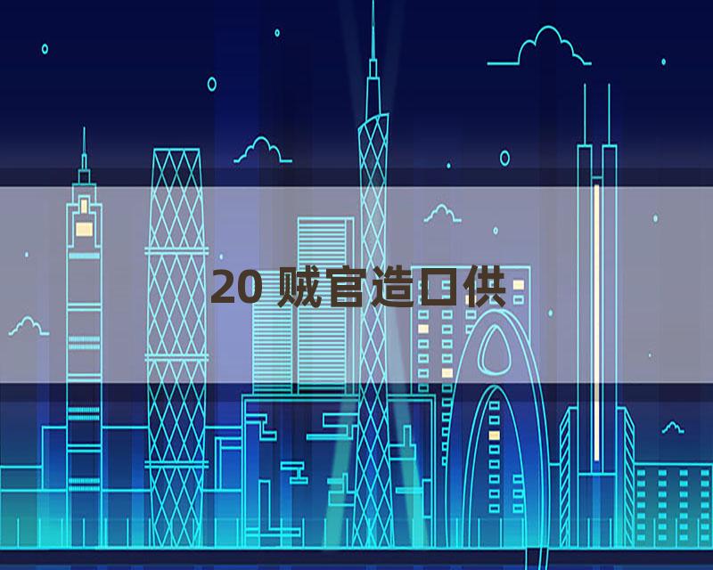 20 贼官造口供