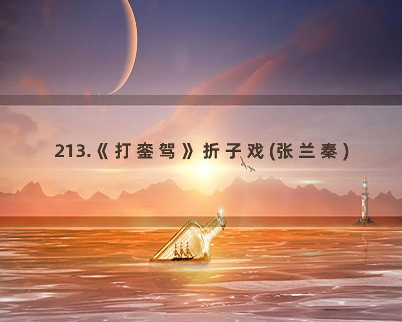 213.《打銮驾》折子戏(张兰秦)