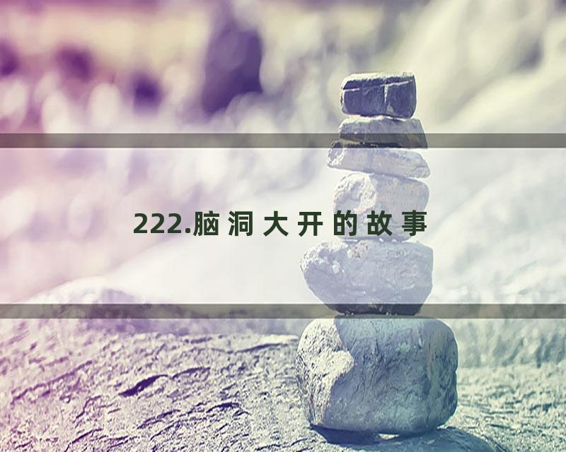 222.脑洞大开的故事