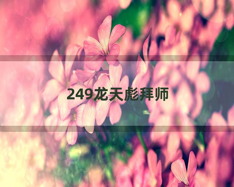 249龙天彪拜师