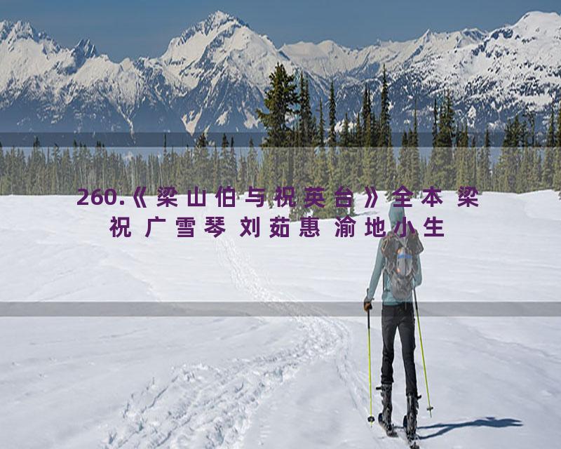 260.《梁山伯与祝英台》全本 梁祝 广雪琴 刘茹惠 渝地小生