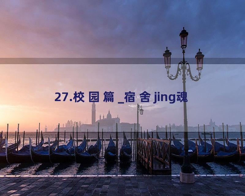 27.校园篇_宿舍jing魂