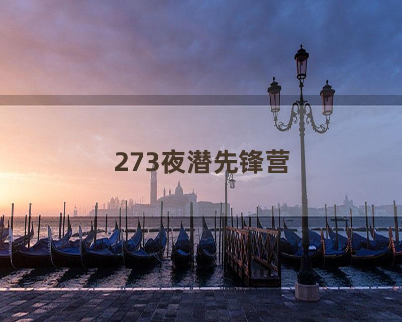 273夜潜先锋营