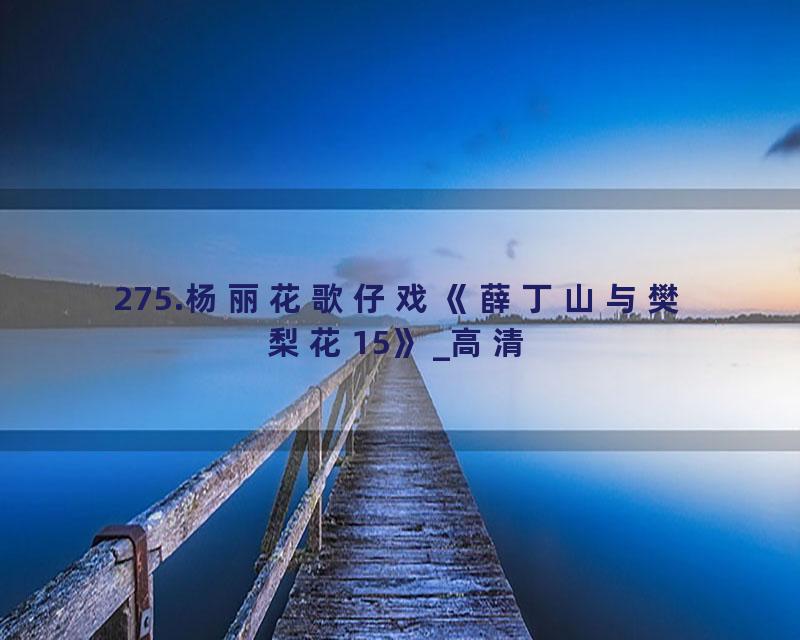 275.杨丽花歌仔戏《薛丁山与樊梨花15》_高清