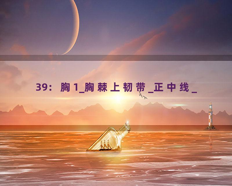 39：胸1_胸棘上韧带_正中线_