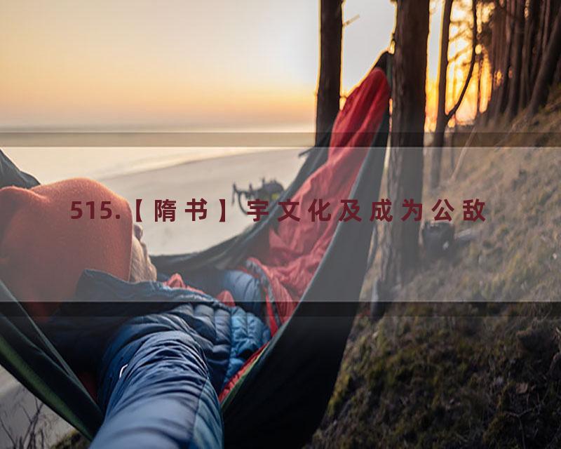 515.【隋书】宇文化及成为公敌