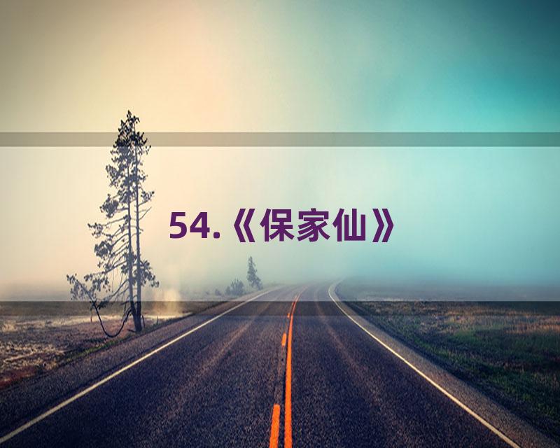 54.《保家仙》