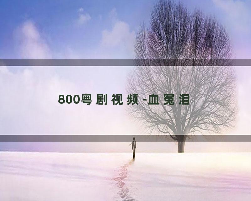 800粤剧视频-血冤泪