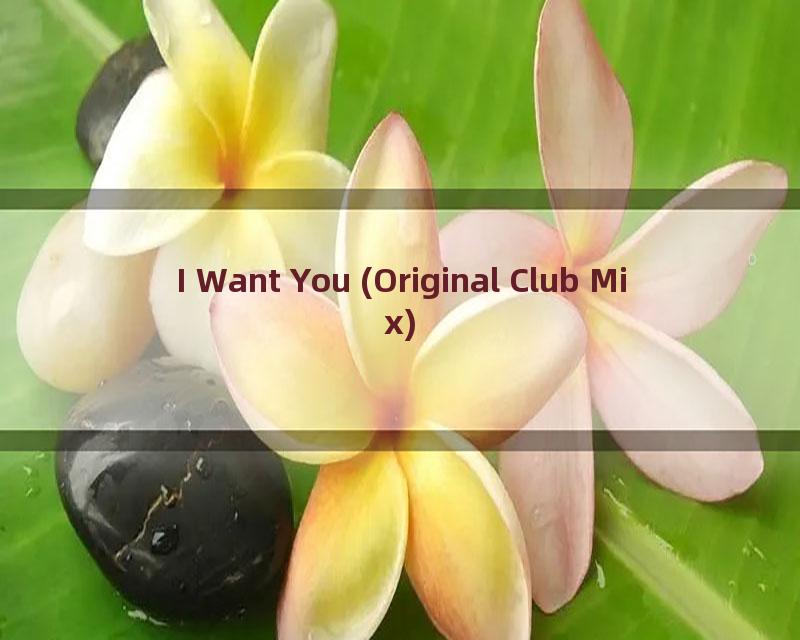 I Want You (Original Club Mix)