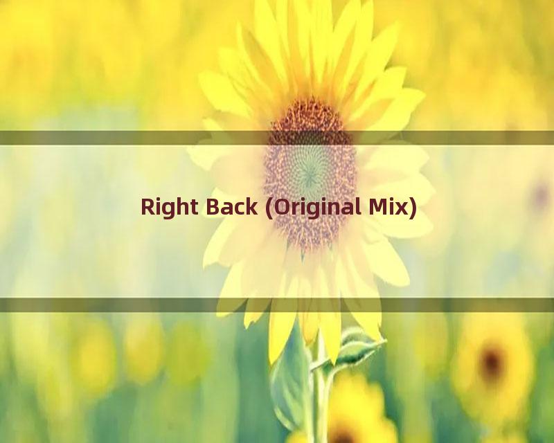 Right Back (Original Mix)