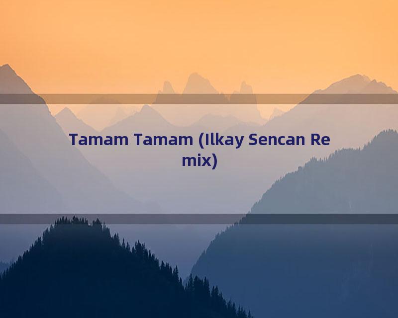 Tamam Tamam (Ilkay Sencan Remix)